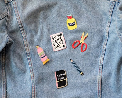 Image of Art Supply Embroidery Patches