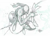 Image 1 of ORIGINAL ART Spider-man pencil sketch