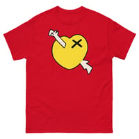 Image 1 of Red tee Yellow Dogheart