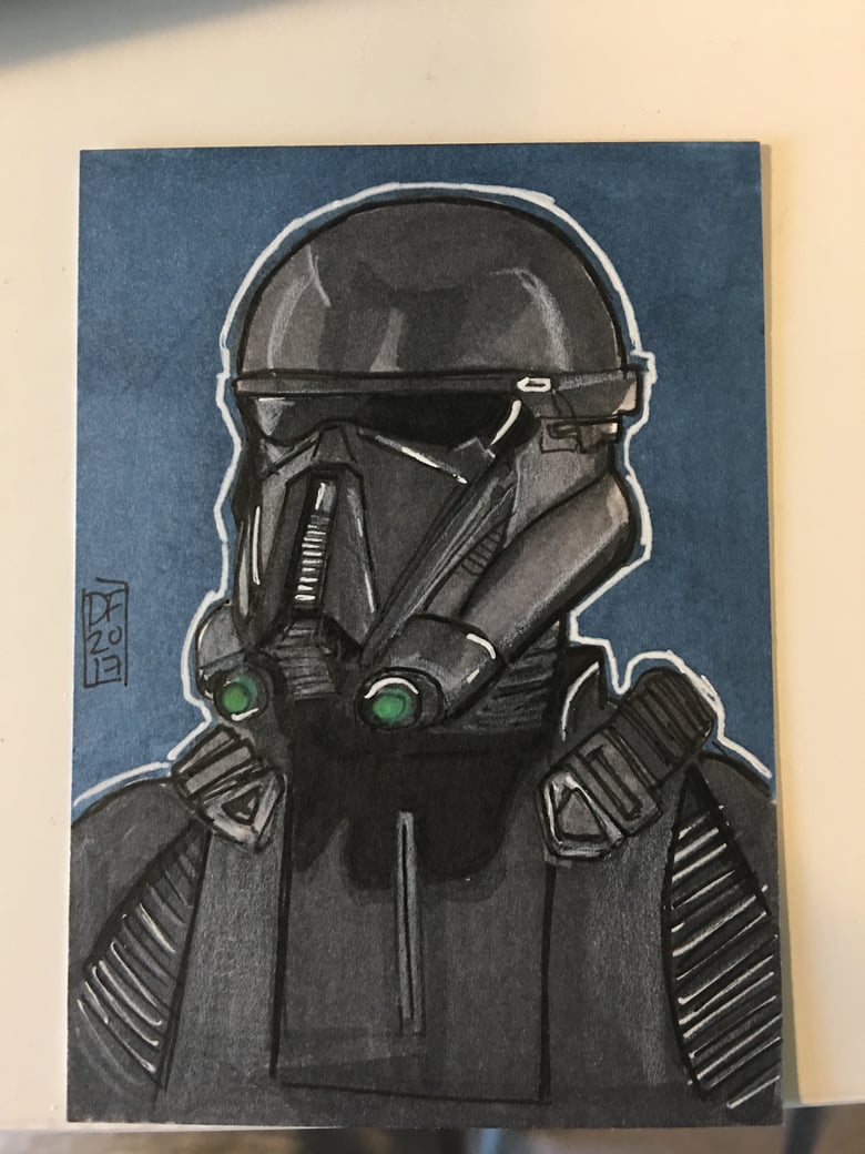Image of Rouge One Death Trooper Sketch Card