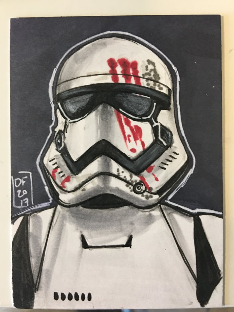 Image of FN2187 Storm Trooper Sketch Card