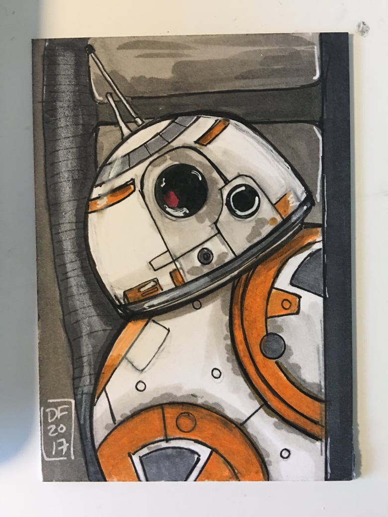 Image of BB8 Sketch Card