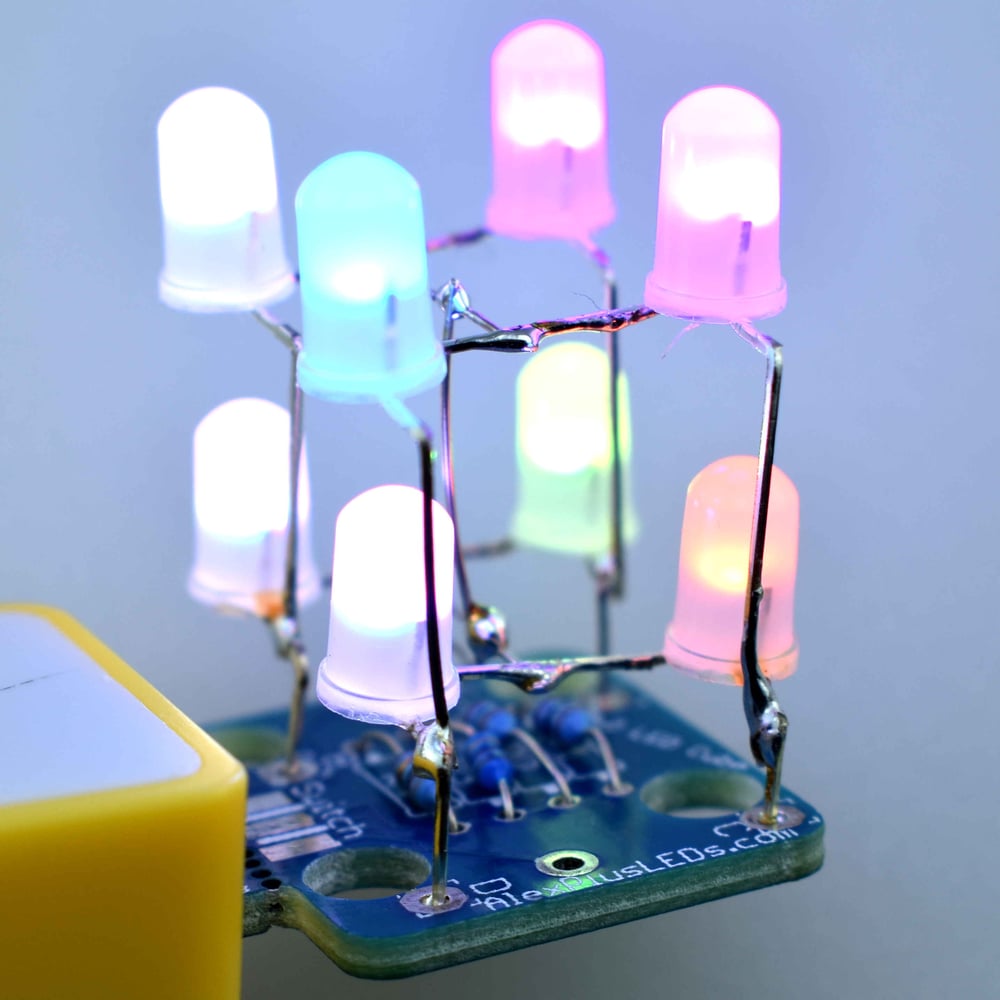 Image of DIY Color Changing LED Cube