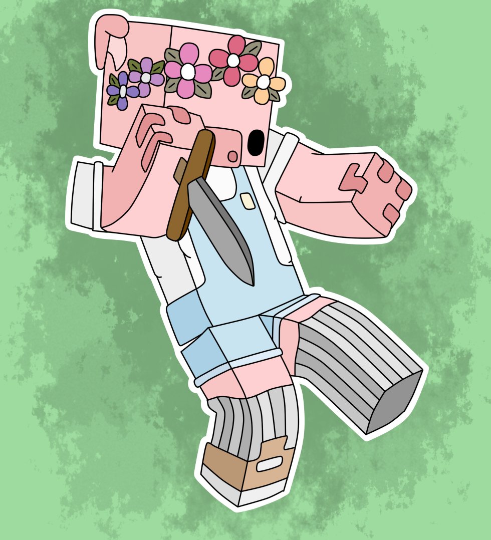 Image of 3D Minecraft Character