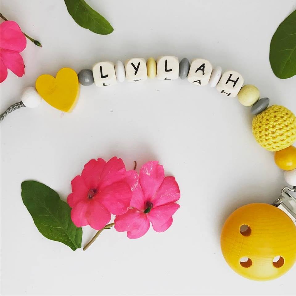 Image of Personalised pacifier clip
