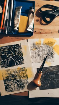 Image 5 of Lino Printing Workshop Saturday 11th July 10 - 1 pm