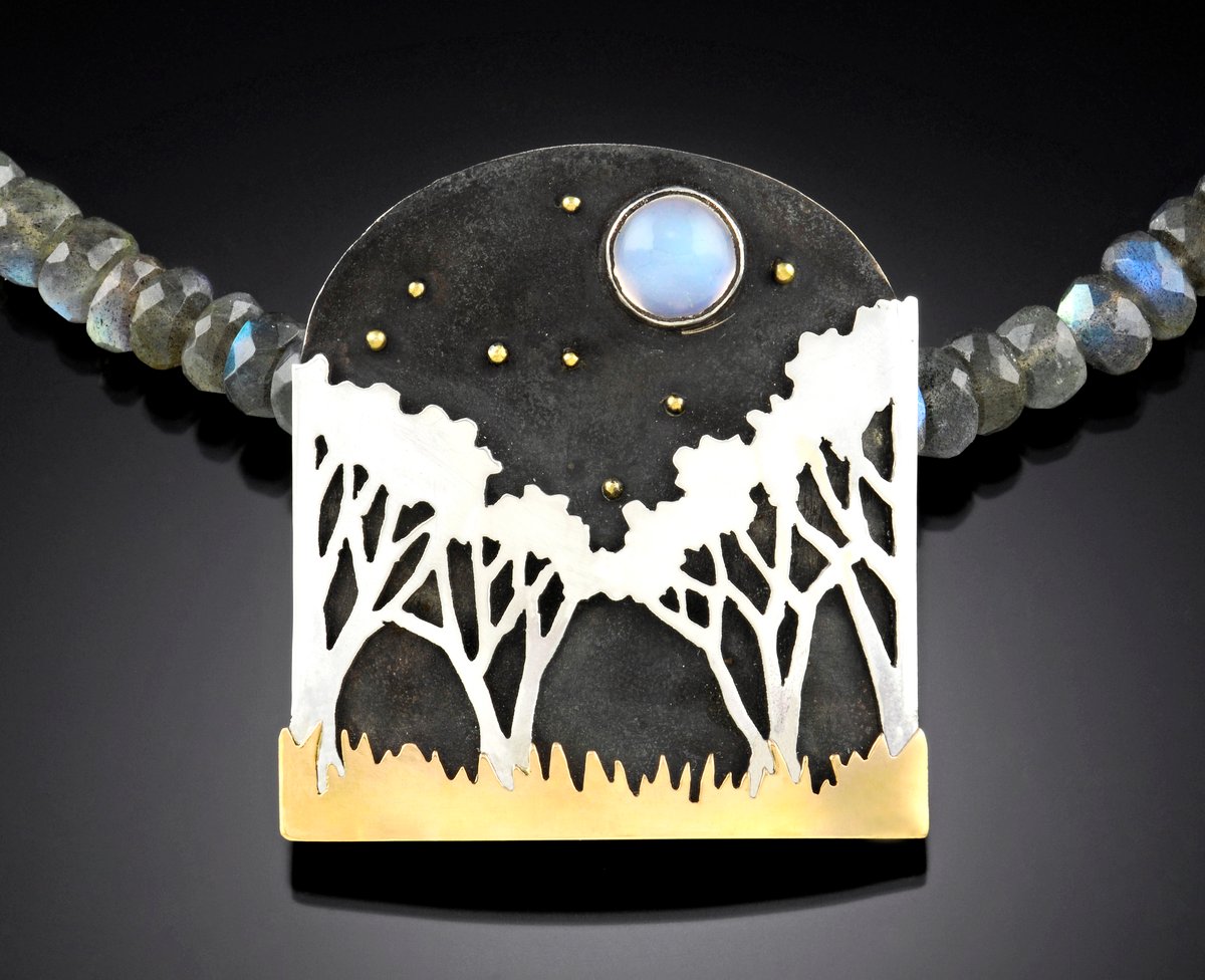 Image of Moonlit Landscape necklace