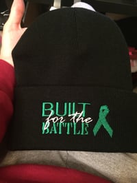 Image 1 of "BUILT for the BATTLE" Any Ribbon Color For Any Cause  (Color options in drop down menu)