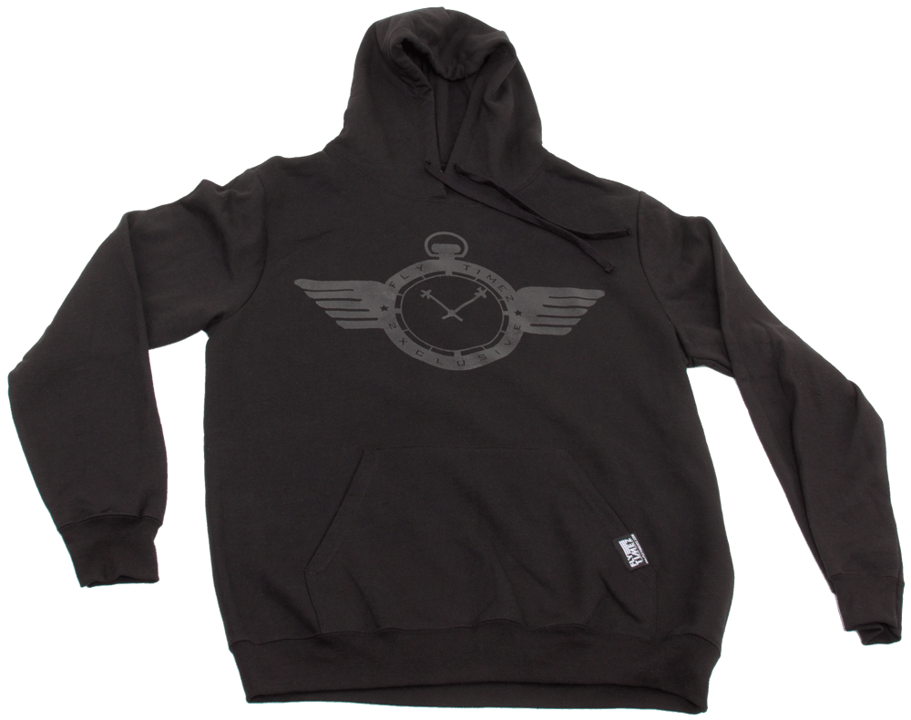 Image of FlyTimez "Official" Logo Hoodie (Black/Black)