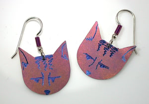 Image of Pink Pussy(cat) Earrings III