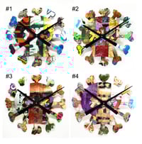 Image 3 of Giant 20" Skull and Bones Skateboard Wall Clock.