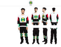 Image 2 of Cross Colours - COLOR BLOCK LOGO CREWNECK & SWEATPANTS (12% off)
