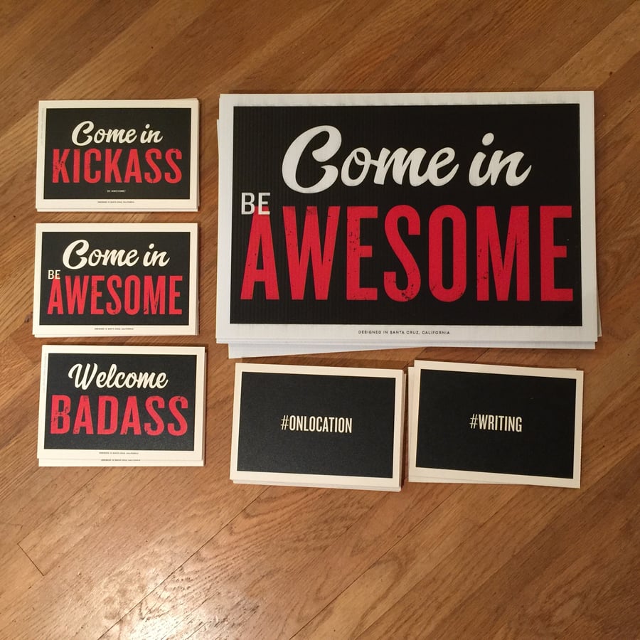Image of Mini Be Awesome Signs Cardboard