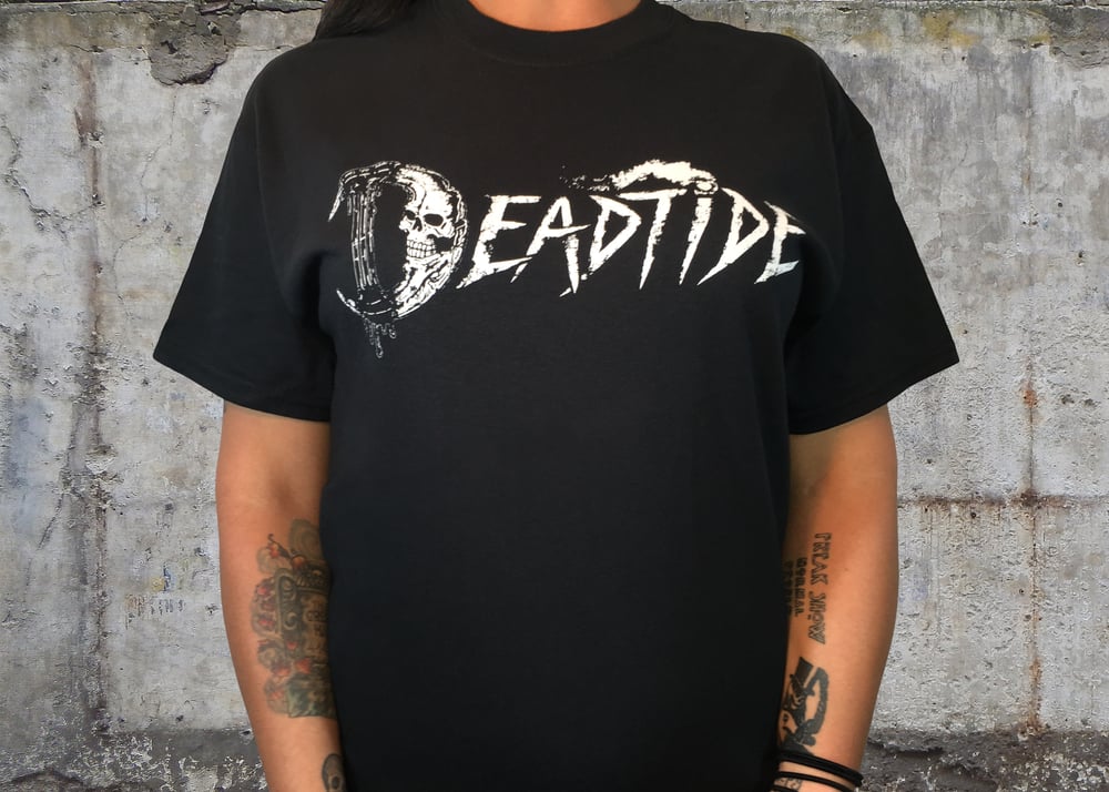 Deadtide | Melodic Death Metal | Merch | Alternative & Goth Clothing: T- & More — Gothic Crescent Skull Lunar Scar Men's Women's Logo T-Shirt | Metal Band T-Shirts 2021