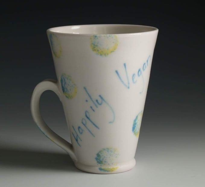Image of Happily Vegan Porcelain Mug