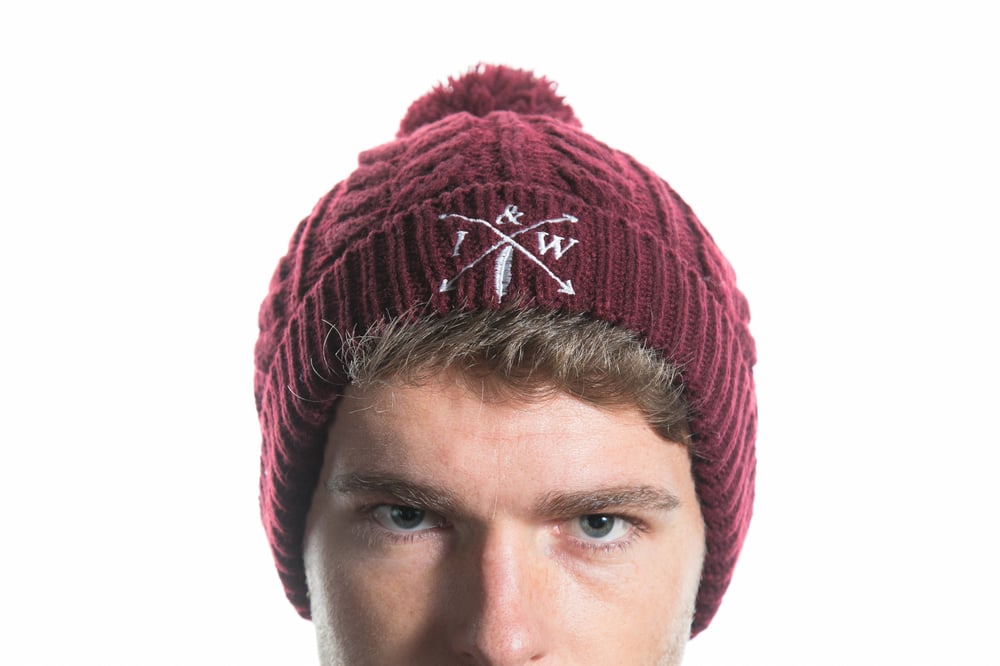 Image of Icarus & Wilde Burgundy Signature Beanie