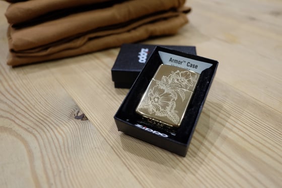Image of Engraved Brass Zippo Lighters