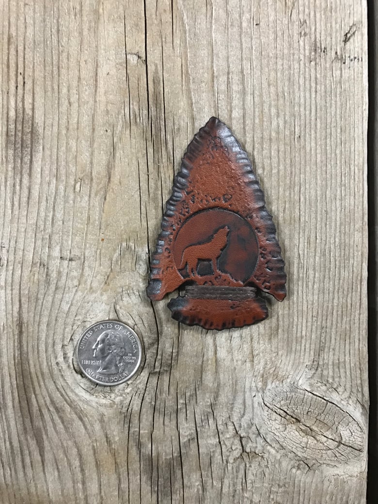 Image of Leather Arrowhead V.3 "Wolf"