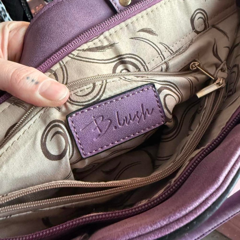 Image of B.Lush Purple Handbag