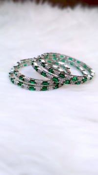 Image 2 of 4 Pieces American Diamond Bangles Set_GPB_1236