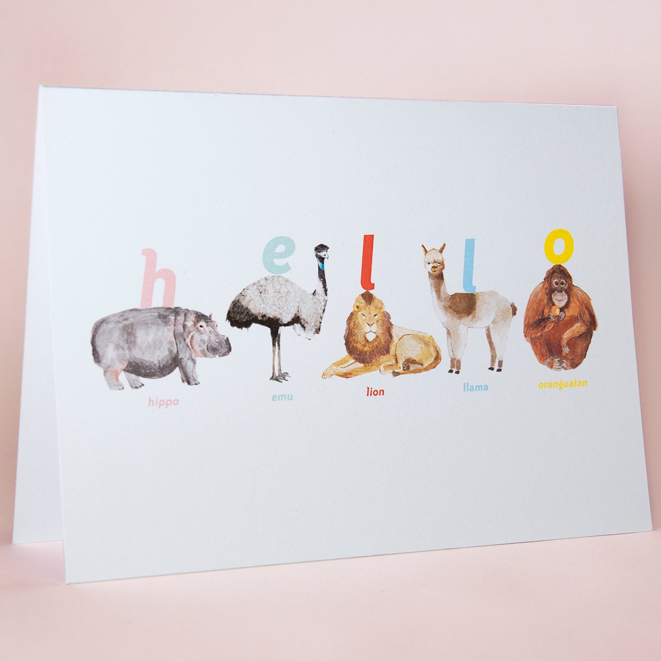 Image of Hello Animal Card