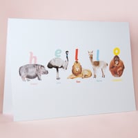 Hello Animal Card