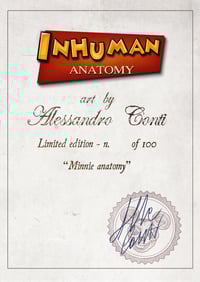 Image 3 of INHUMAN ANATOMY - Minnie's anatomy - limited edition of 100  Giclèe print on fine art canvas