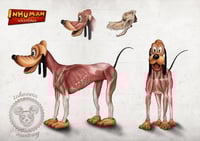 Image 1 of INHUMAN ANATOMY - Pluto's anatomy - limited edition of 100  Giclèe print on fine art canvas
