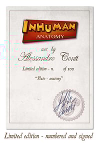 Image 3 of INHUMAN ANATOMY - Pluto's anatomy - limited edition of 100  Giclèe print on fine art canvas
