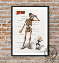 Image 2 of INHUMAN ANATOMY- Gyro's anatomy - limited edition of 100 Giclèe print on fine art canvas
