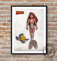 Image 2 of INHUMAN ANATOMY - Ariel's anatomy - limited edition of 100 Giclèe print on fine art canvas