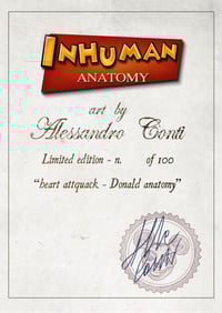 Image 3 of INHUMAN ANATOMY - Donald's anatomy - limited edition of 100 - Giclèe print on fine art canvas