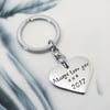 Personalised Love Heart Sterling Silver Key Chain