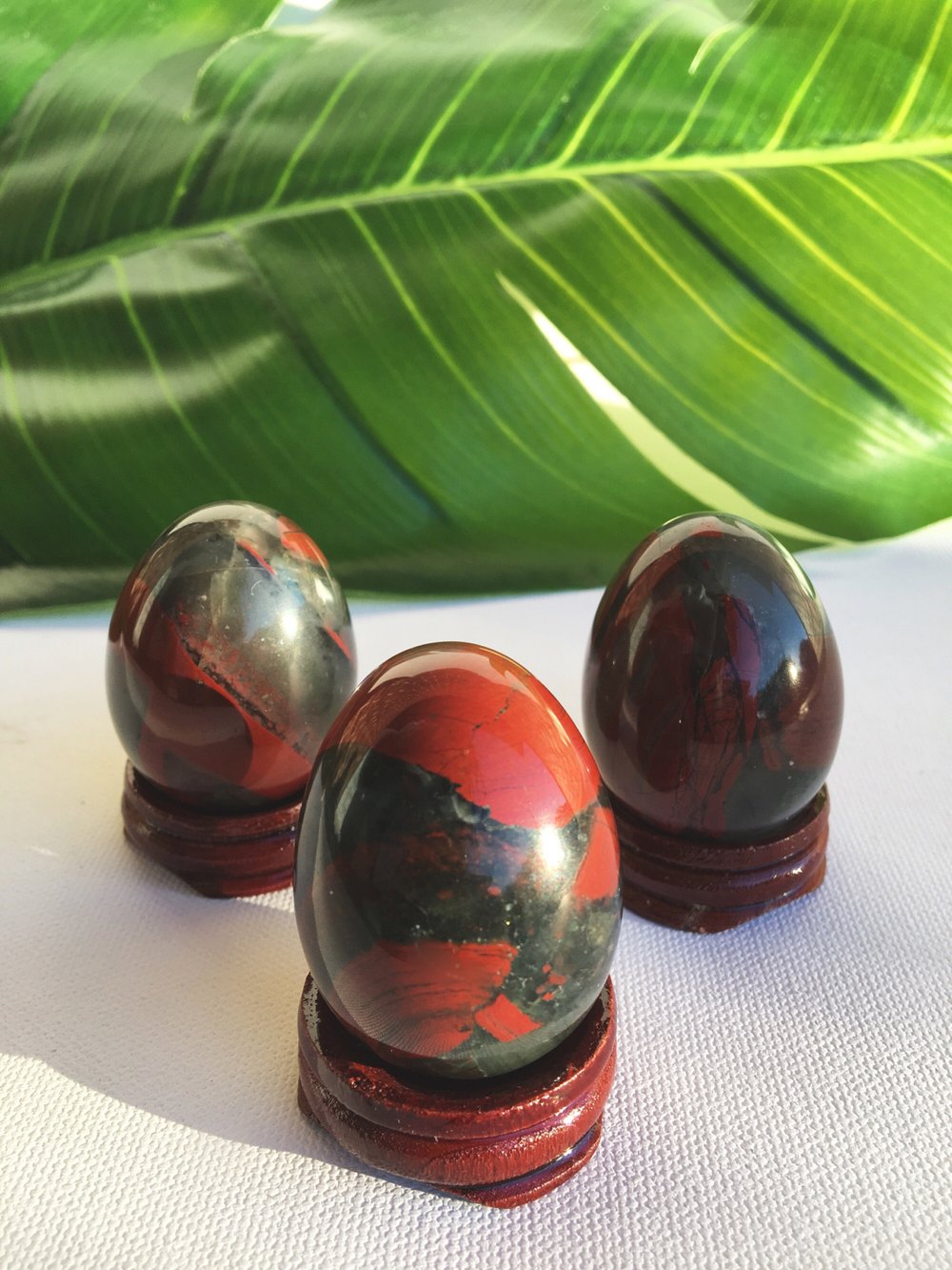 Image of African Bloodstone Yoni Eggs • Large
