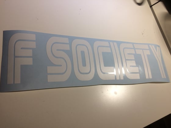 Image of F Society Decal