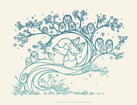 Image 1 of 'Owl Hollow' - Letterpress Print