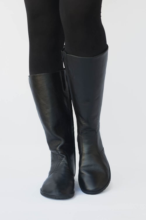 Image of Riding style boots - Vera in Matte Black