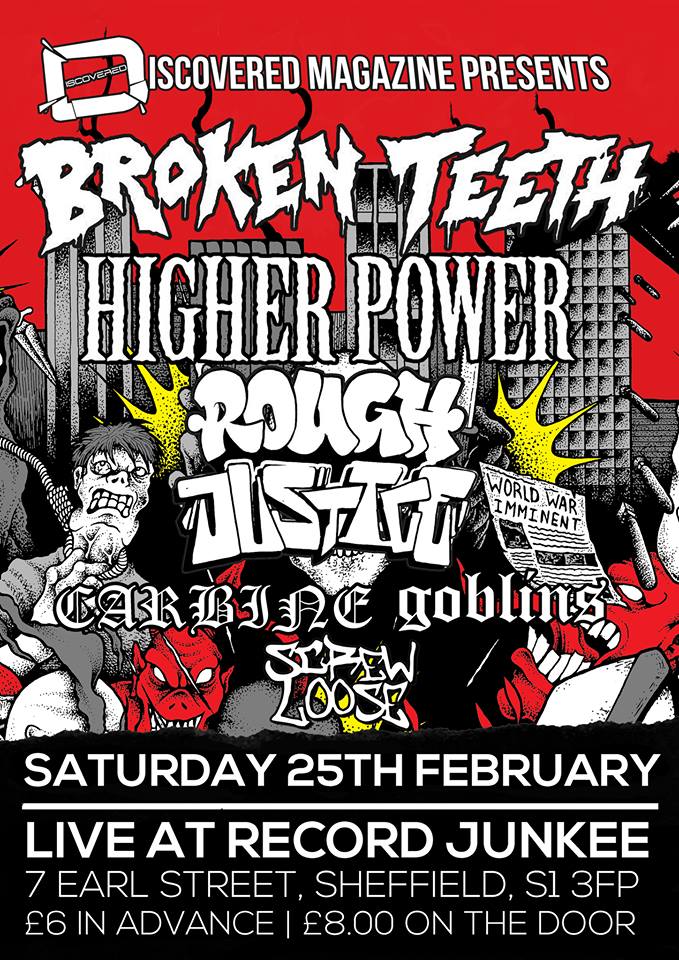 Image of DISCOVERED PRESENTS: BROKEN TEETH + HIGHER POWER + SUPPORTS