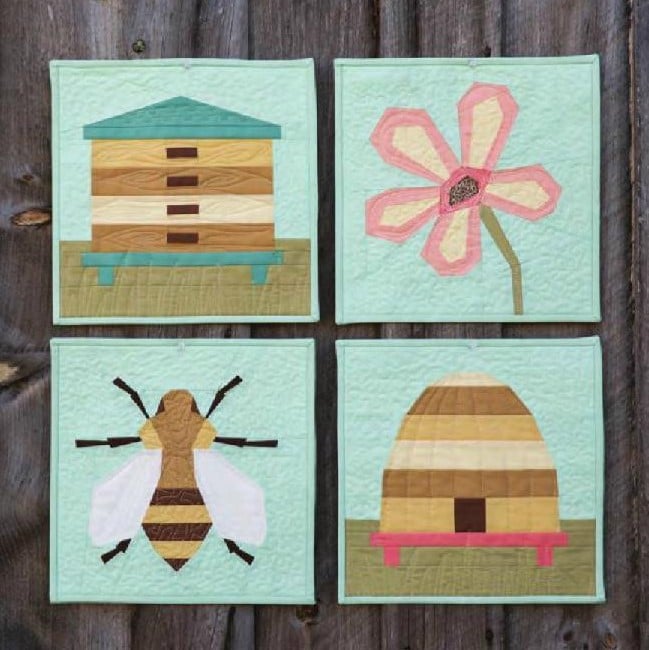 Image of Beetopia Quartet Mini Quilt Patterns