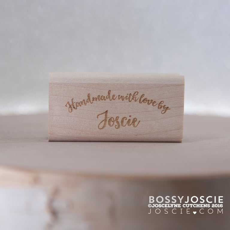 Handmade with love by Personalized Stamp