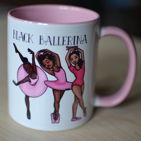 Image of Black Ballerina Mug