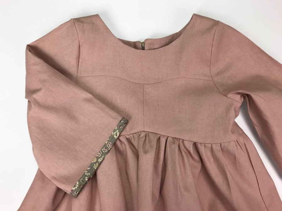 Image of Rose Gardenia Dress- Linen/Cotton Blend