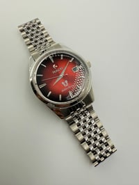 Image 1 of Rado Golden Horse Auto Men’s Watch Red Dial Date Steel Bracelet Swiss Made