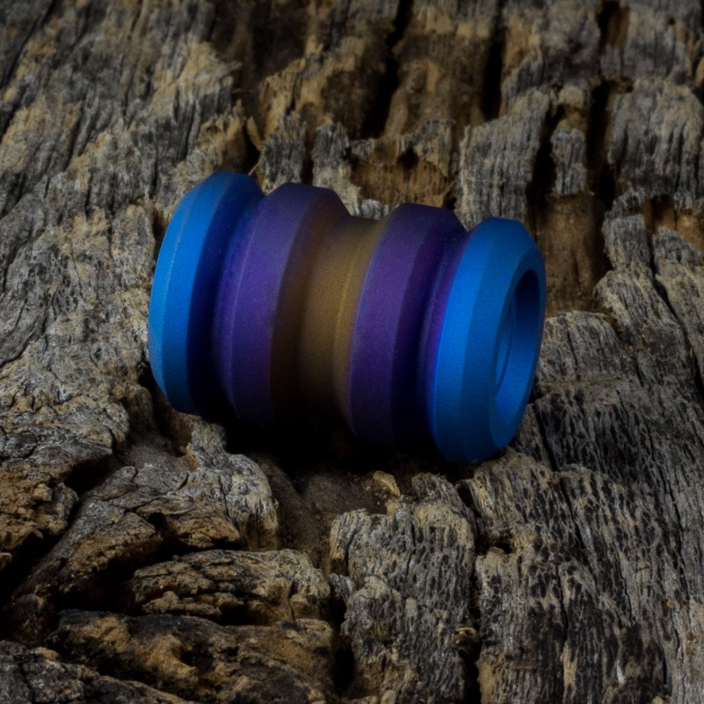 Image of Tank Tri-Color Ti Bead #1