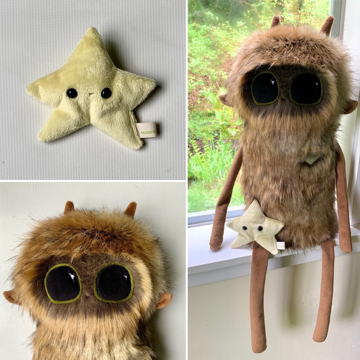 Image of STAR GAZING NIGHT MONSTER set - Muddy the monster and Stuart the Star 