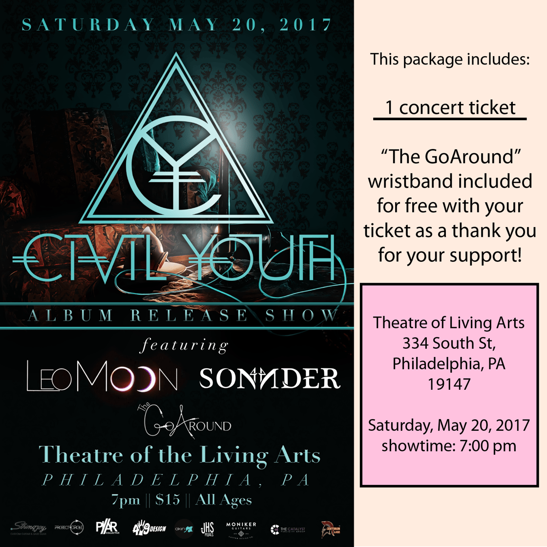 Image of TLA Tickets (5/20/2017)