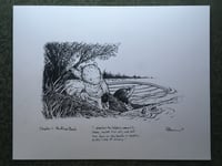 Image 2 of Rat pulls Mole ashore Original Art