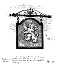 Image 1 of The Red Lion Tavern Sign Original Art
