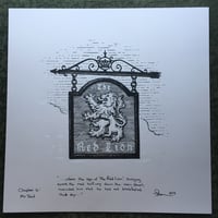 Image 2 of The Red Lion Tavern Sign Original Art