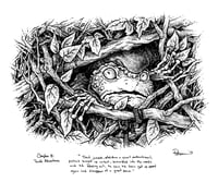 Image 1 of Toad hides from the police Original Art